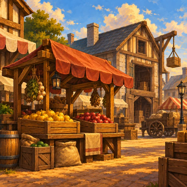 Market Quarter artwork from Dunmore town